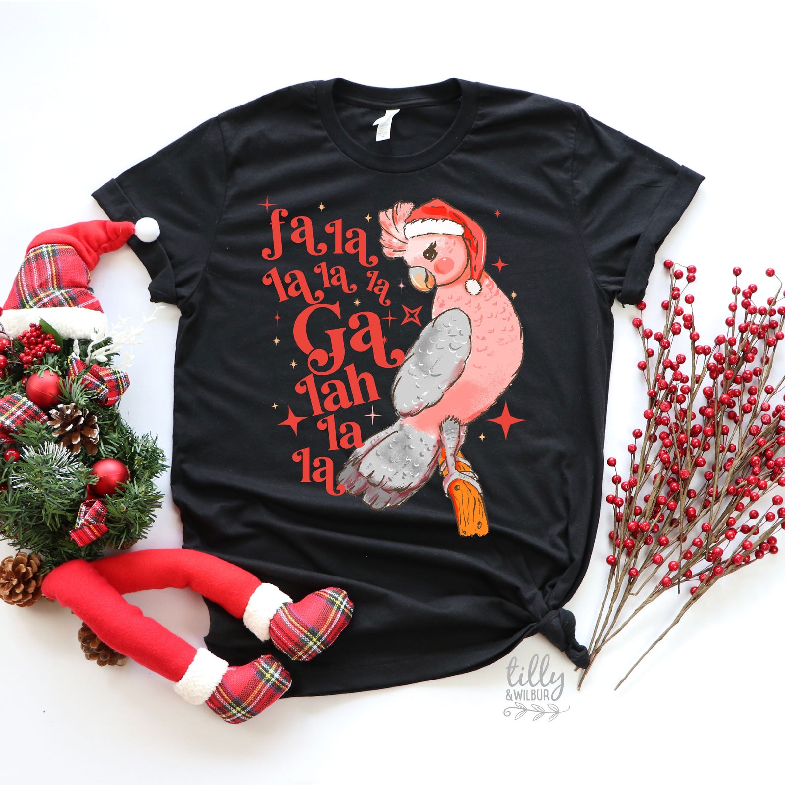 *MORE COLOURS AVAILABLE* Fa La La La Galah Christmas T-Shirt