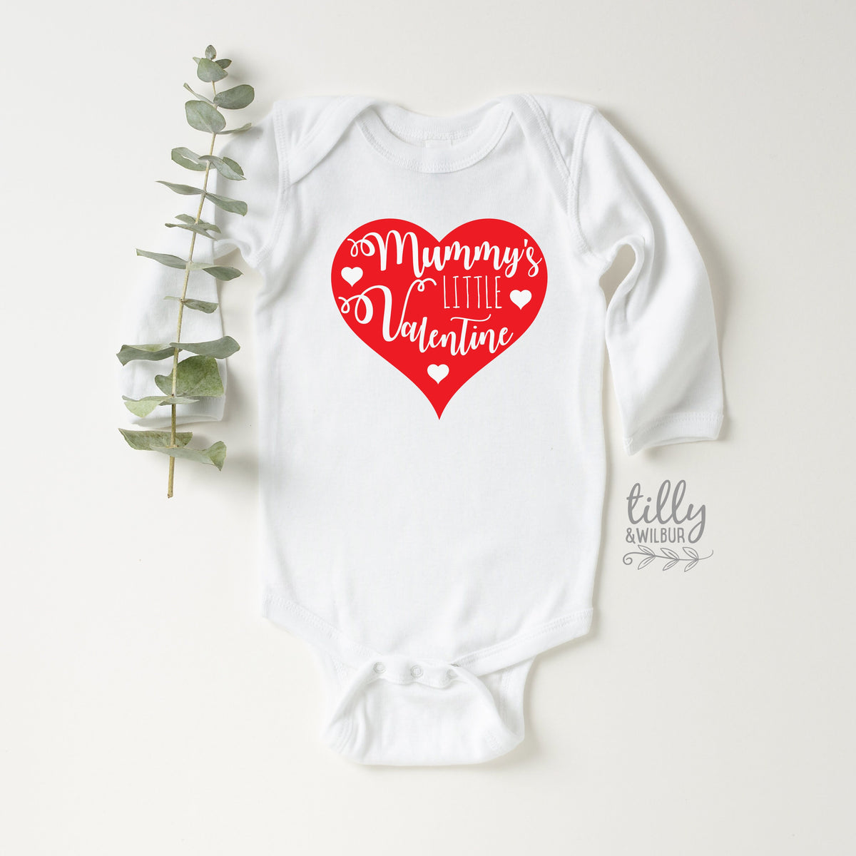 Mummy&#39;s Little Valentine- Red Heart Print