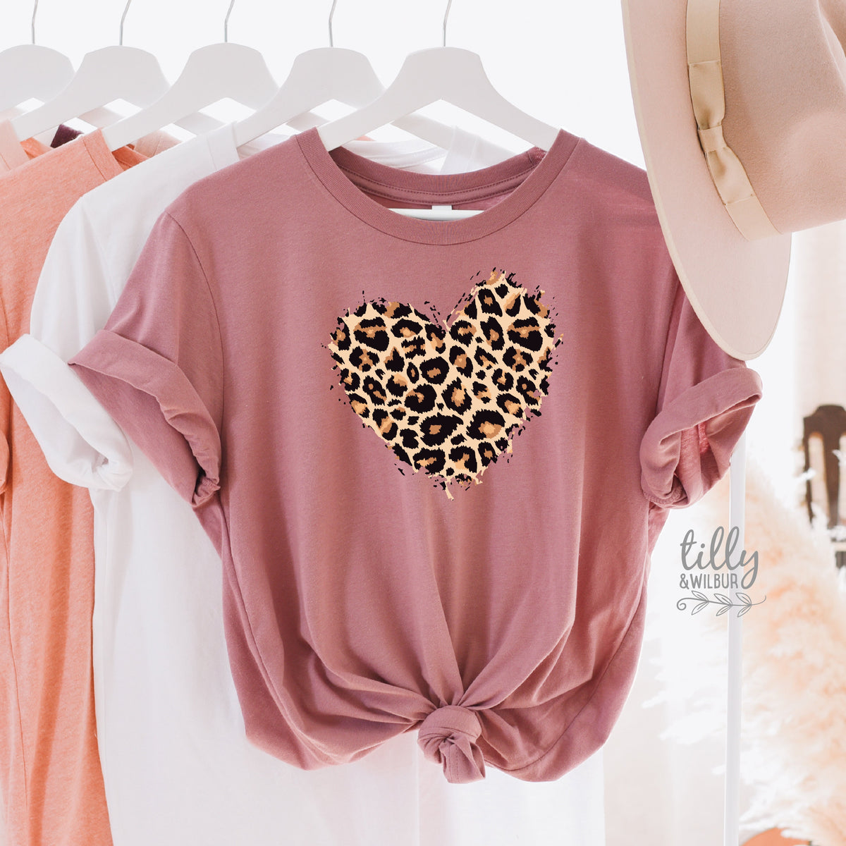 Leopard Print Heart MORE COLOURS &amp; STYLES