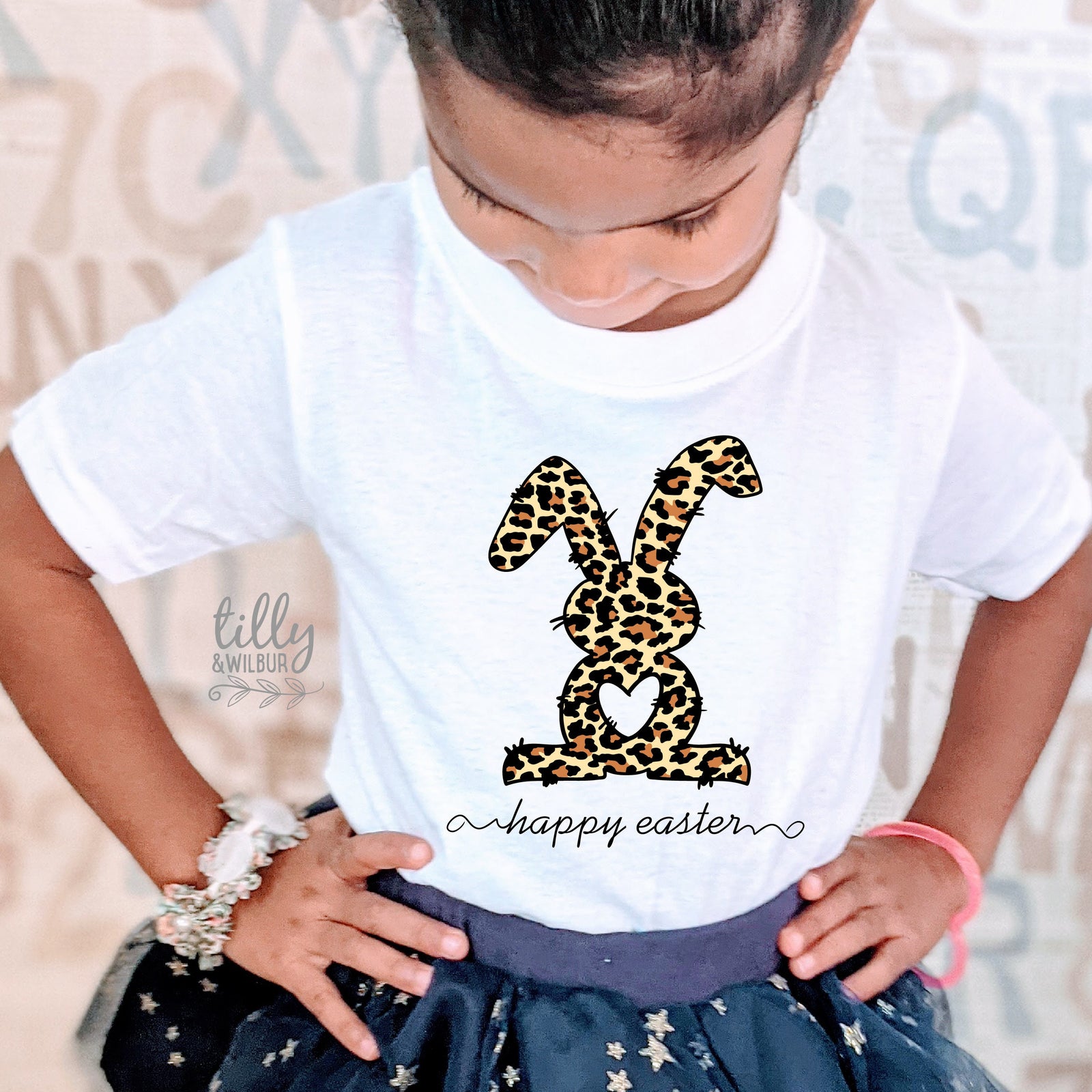 leopard bunny easter shirt happy easter kids baby adult tee australia
