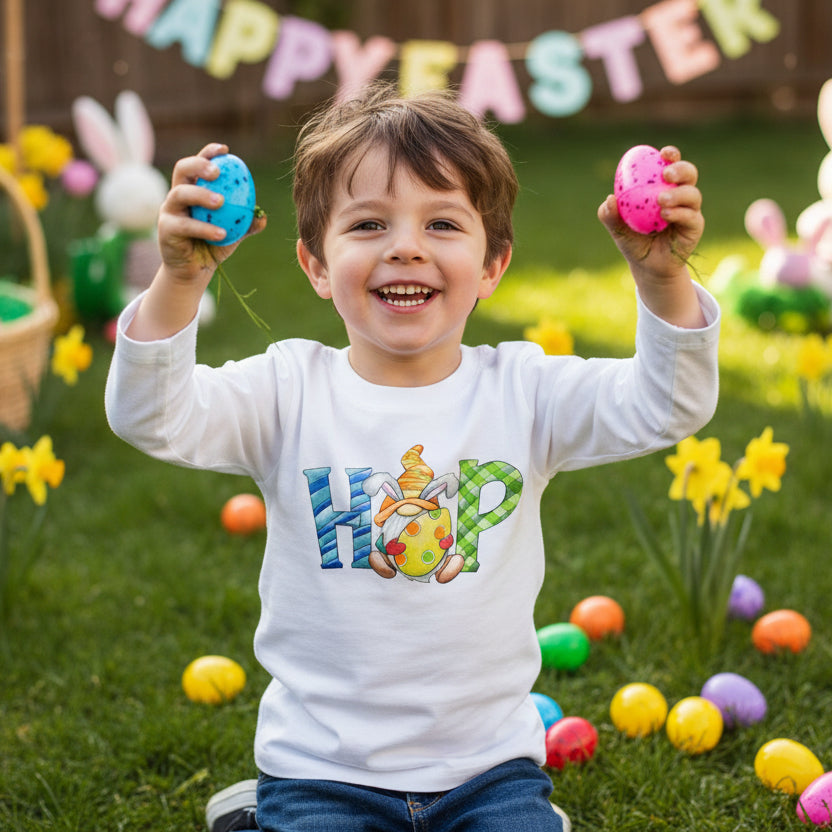Boys Easter Shirt | Easter Egg Hunt Shirt Kids | HOP Easter Bunny Shirt | Kids Easter Outfit | Funny Easter Shirt Kids