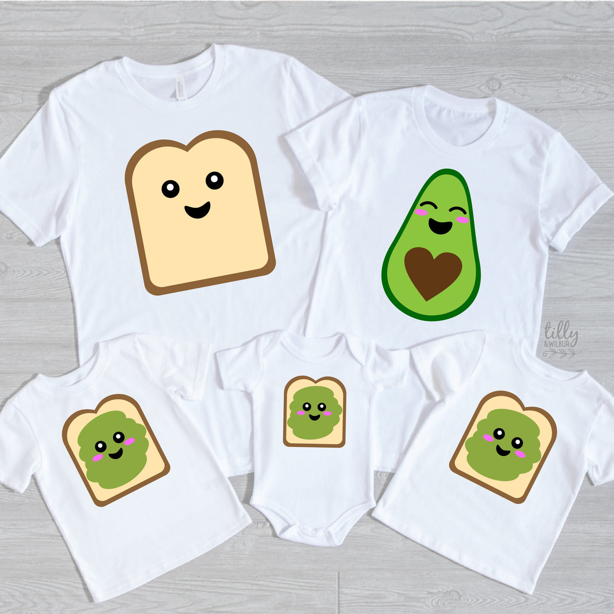 Avocado Toast Family (MORE COLOURS &amp; STYLES)