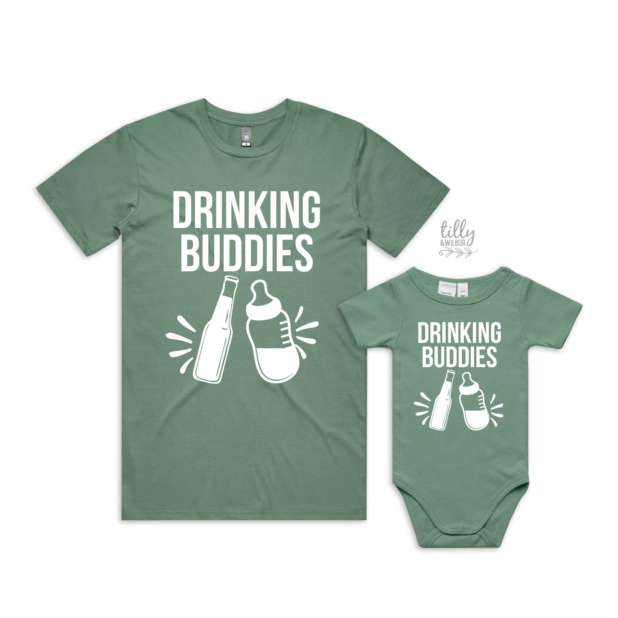 *MORE COLOURS AVAILABLE* Drinking Buddies Beer Matching Outfit