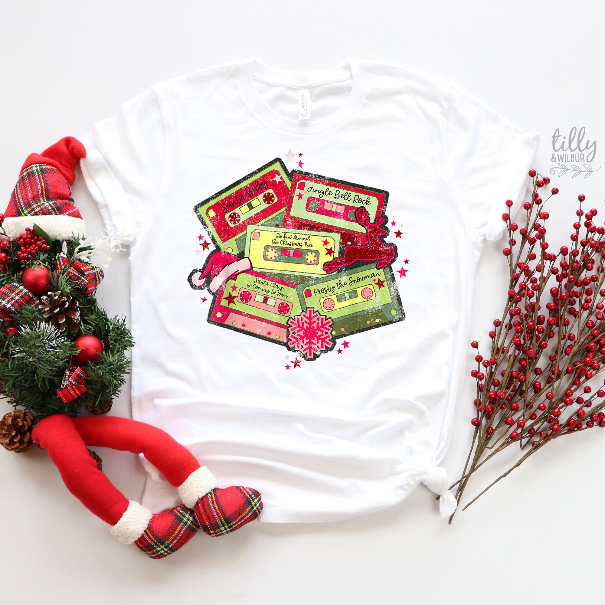 *MORE COLOURS AVAILABLE* Christmas Cassettes T-Shirt