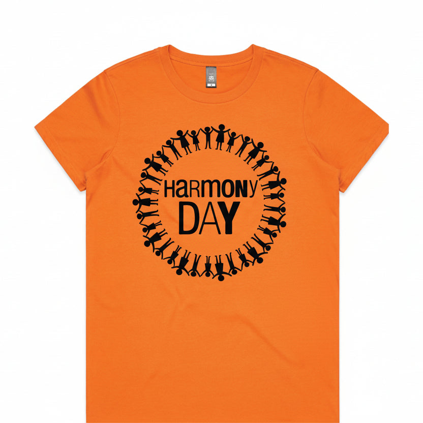 Harmony Day T-Shirt, Harmony Day - 21st March, Orange Harmony Day T-Shirt, Everyone Belongs, School T-Shirt, Babies, Kids, Womens And Mens