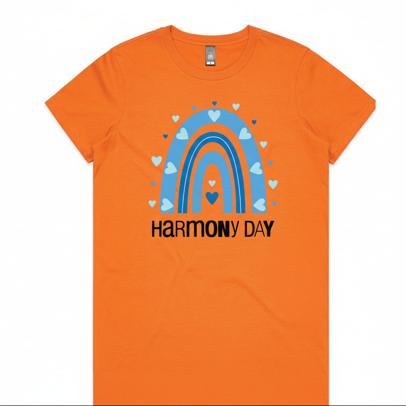 Harmony Day T-Shirt, Harmony Day - 21st March, Orange Harmony Day T-Shirt, Everyone Belongs, School T-Shirt, Babies, Kids, Womens And Mens