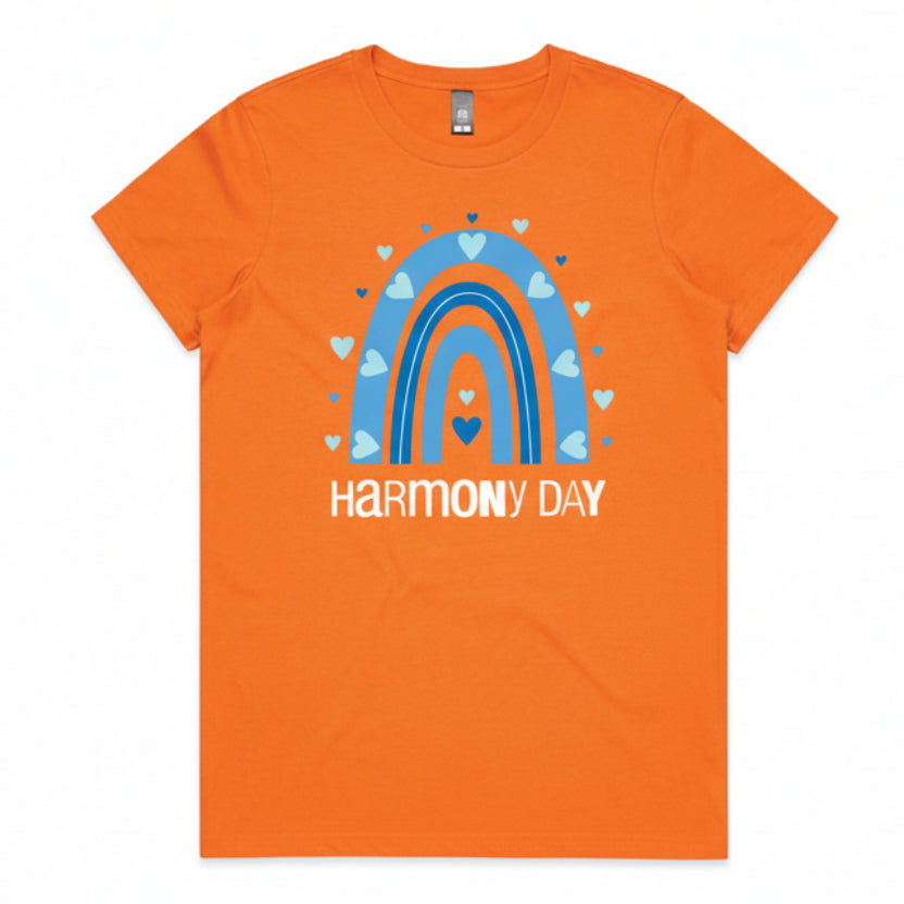 Harmony Day Rainbow | White Text MORE COLOURS &amp; STYLES