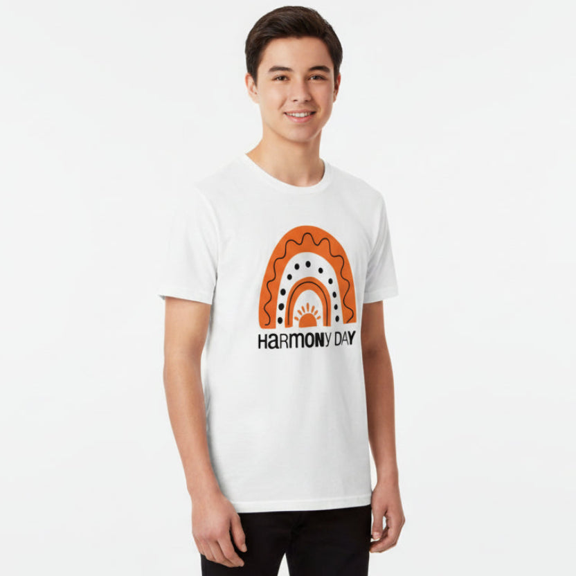 Harmony Day T-Shirt, Harmony Day - 21st March, Orange Harmony Day T-Shirt, Everyone Belongs, School T-Shirt, Babies, Kids, Womens And Mens