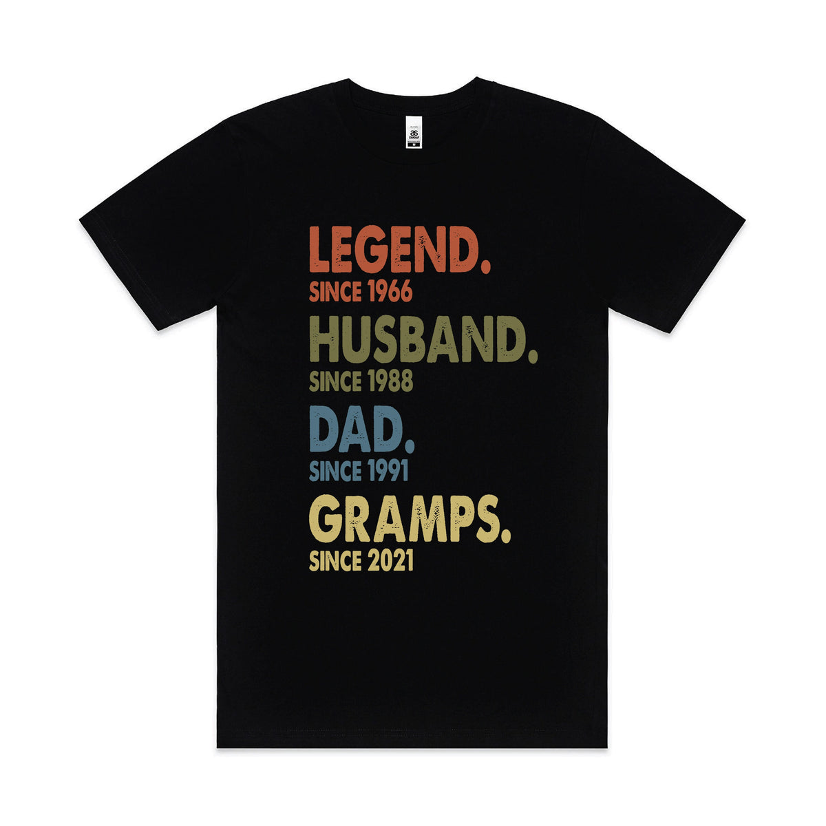 Personalised Legend Husband Dad Grandpa Design MORE COLOURS &amp; STYLES