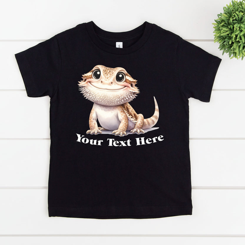 Bearded Dragon T-Shirt, Lizard T-Shirt, Australiana T-Shirt, Happy Australia Day T-Shirt, Your Text Here T-Shirt, Personalised Lizard TShirt