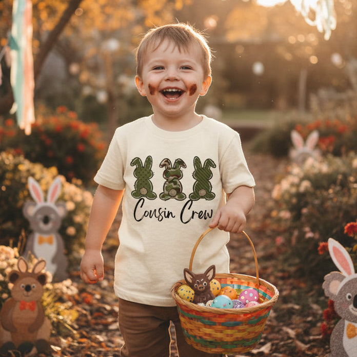 Cousin Crew T-Shirt, Easter T-Shirt, Easter Cousin Crew T-Shirt, Easter Bunny T-Shirt, Leopard Bunny T-Shirt, Cousins Easter Gift