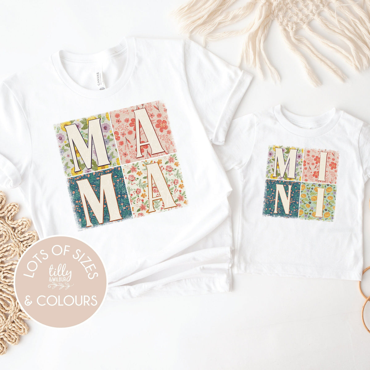 Mama &amp; Me, Mama T-Shirt, Mini Bodysuit, Mama And Mama&#39;s Mini Matching Outfits, Our First Mother&#39;s Day, Mother Daughter, Mother Son Gift