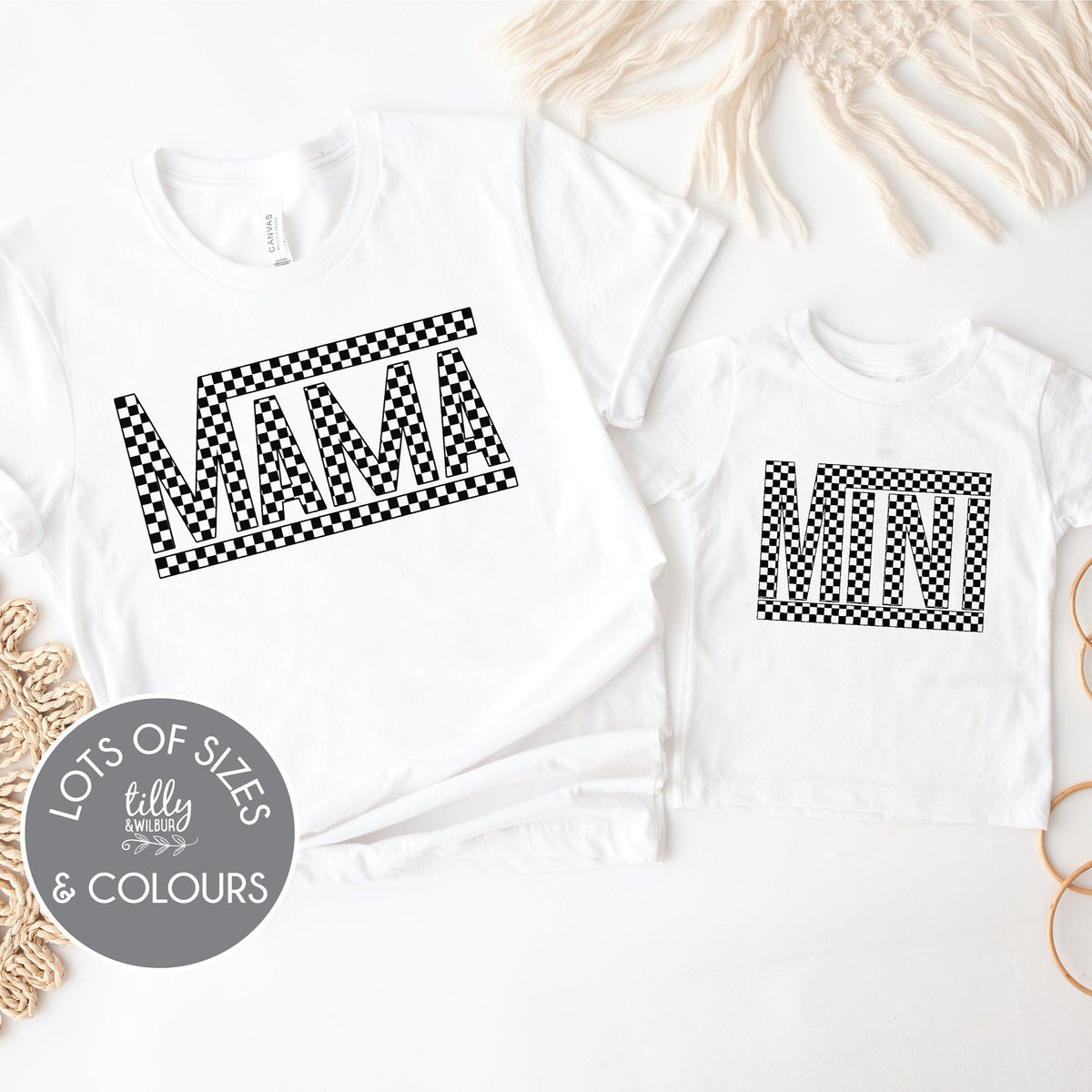 Mama &amp; Me, Mama T-Shirt, Mini Bodysuit, Mama And Mama's Mini Matching Outfits, Our First Mother's Day, Mother Daughter, Mother Son Gift