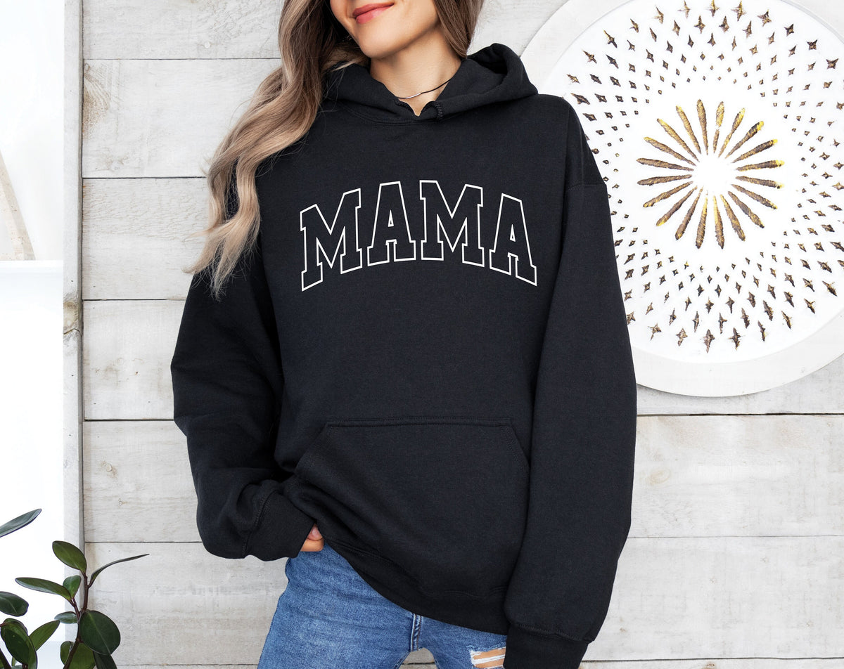 Mama Hoodie, Mother&#39;s Day Jumper, Mama Hoody, Mama Jumper, Mothers Day Gift, Mama Gift, Mum Life Jumper, New Mum Gift, Varsity Print