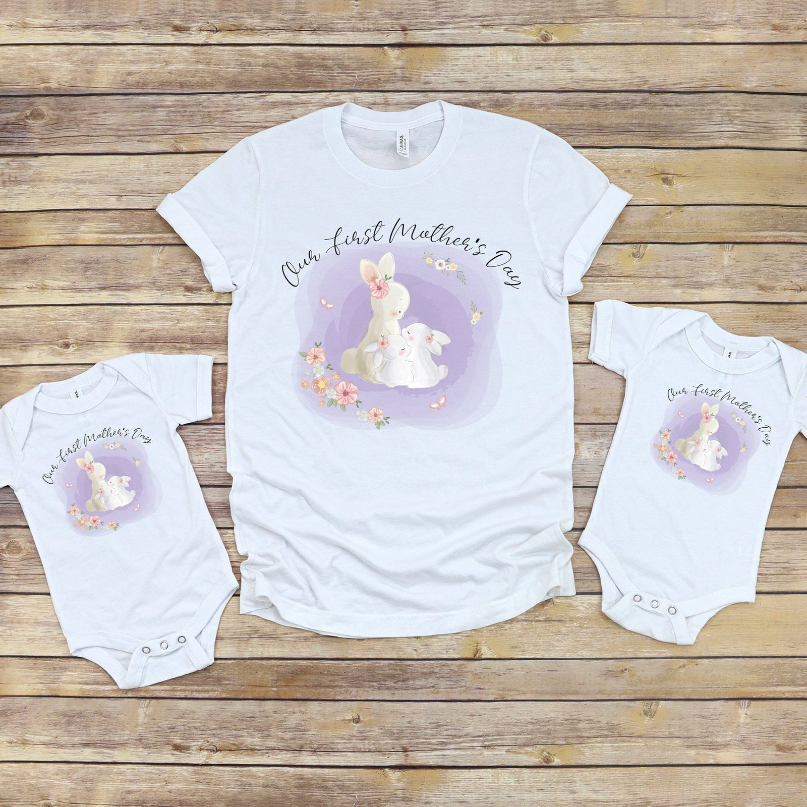 Our First Mother's Day Matching Outfits For Twins, Mother And Baby Mother's Day T-Shirts, Mothers Day Gift, Mummy & Me, 1st Mother's Day