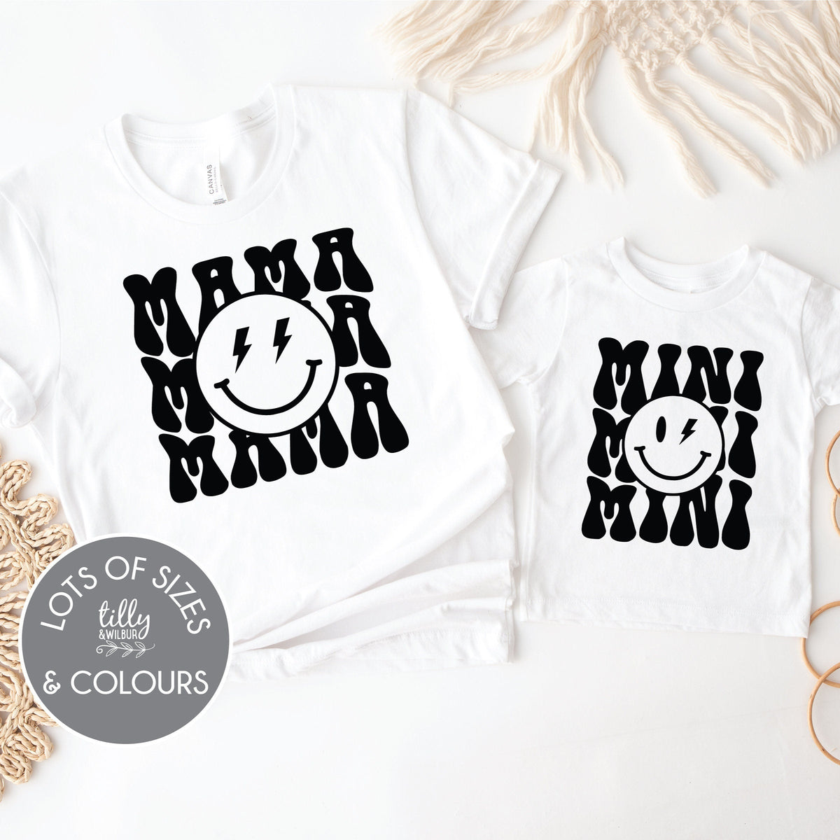 Mama &amp; Me, Mama T-Shirt, Mini Bodysuit, Mama And Mama&#39;s Mini Matching Outfits, Our First Mother&#39;s Day, Mother Daughter, Mother Son Gift