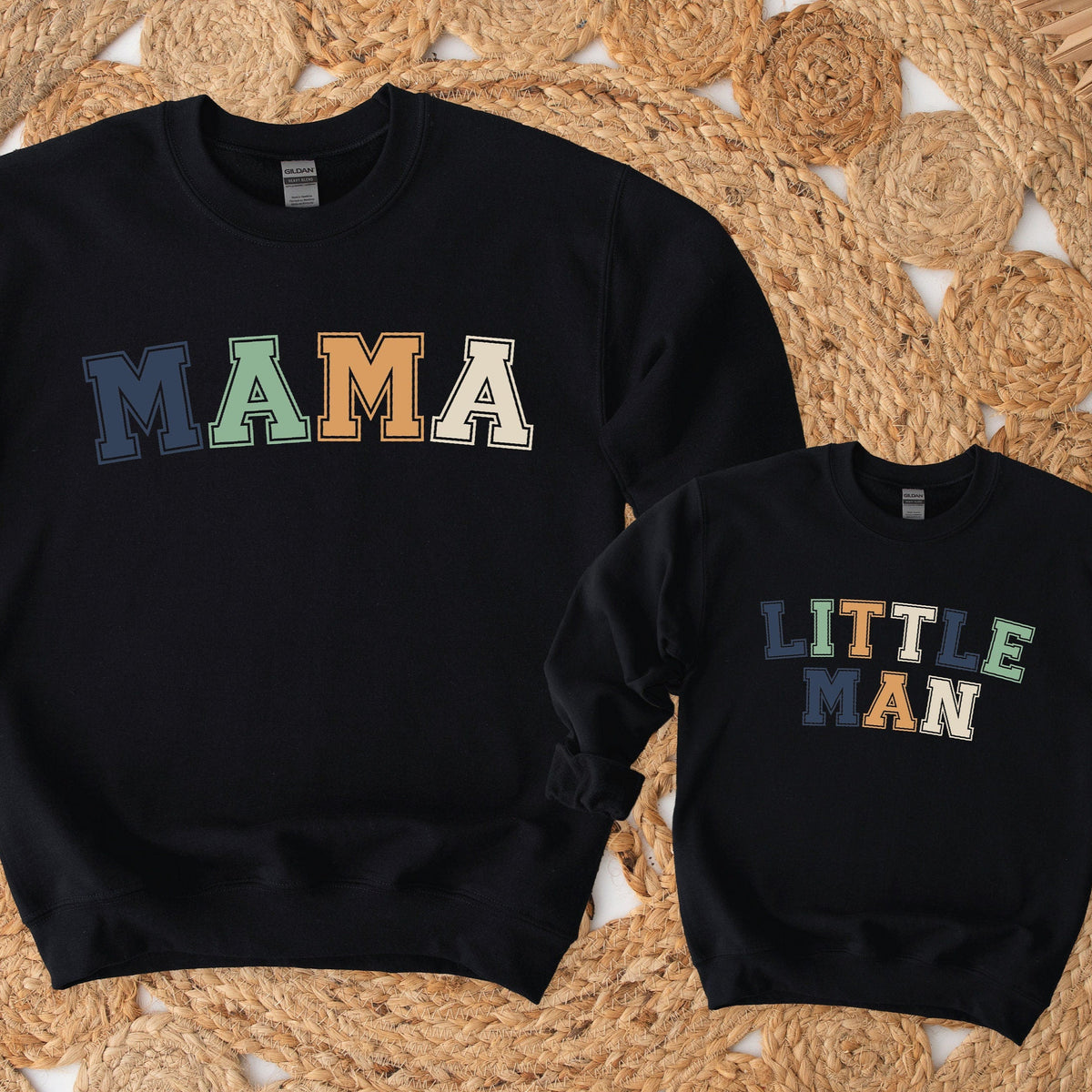 Mama &amp; Me Sweatshirts, Mama Jumper, Mama's Little Man Jumper, Mama And Mama's Mini Matching Outfits, Our First Mother's Day, Mother Son
