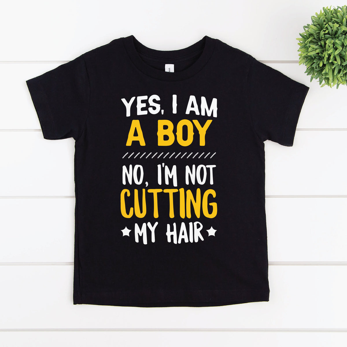 Yes I Am A Boy No I&#39;m Not Cutting My Hair T-Shirt, Funny Long Hair Shirt, Funny Gift For Boys With Long Hair, Long Hair Boys, Boy Long Hair