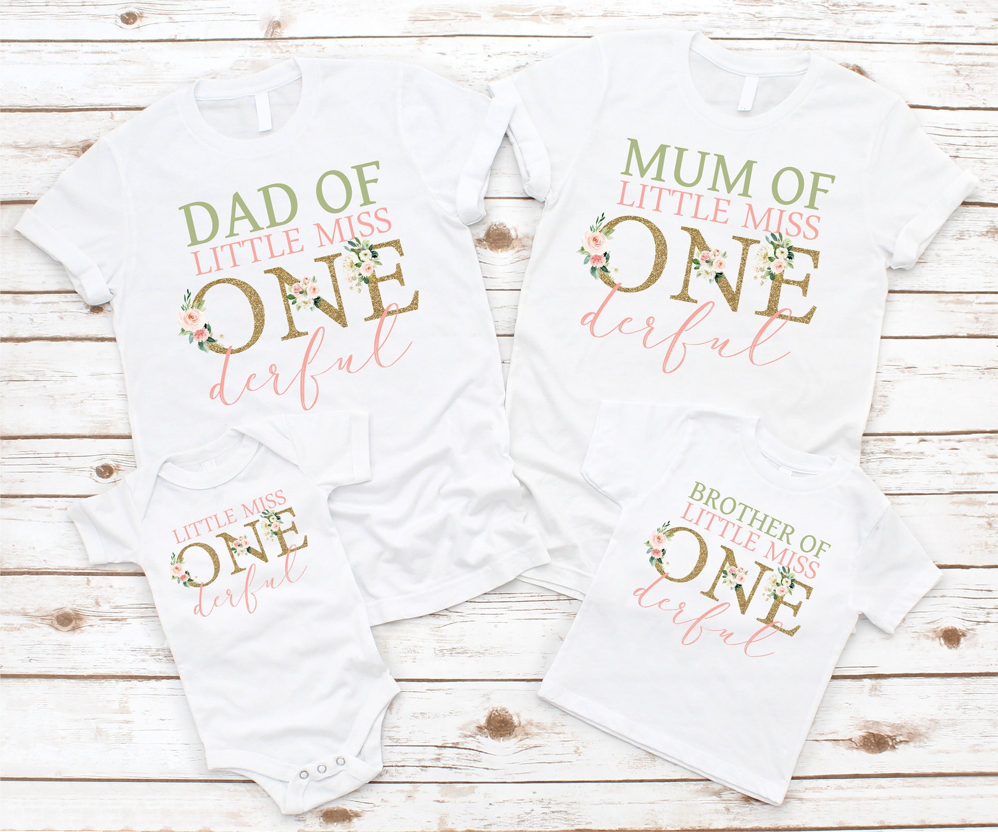 Little Miss Onederful Matching Family Set, 1st Birthday, Onederful,, First Birthday, 1st Birthday Outfit, Birthday Girl, Onederful T-Shirt