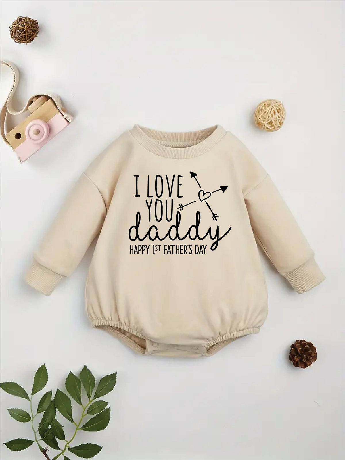 I Love You Daddy Happy 1st Father&#39;s Day, Father&#39;s Day Bodysuit, Father&#39;s Day Baby Outfit, First Fathers Day Baby Gift, Newborn Daddy Gift