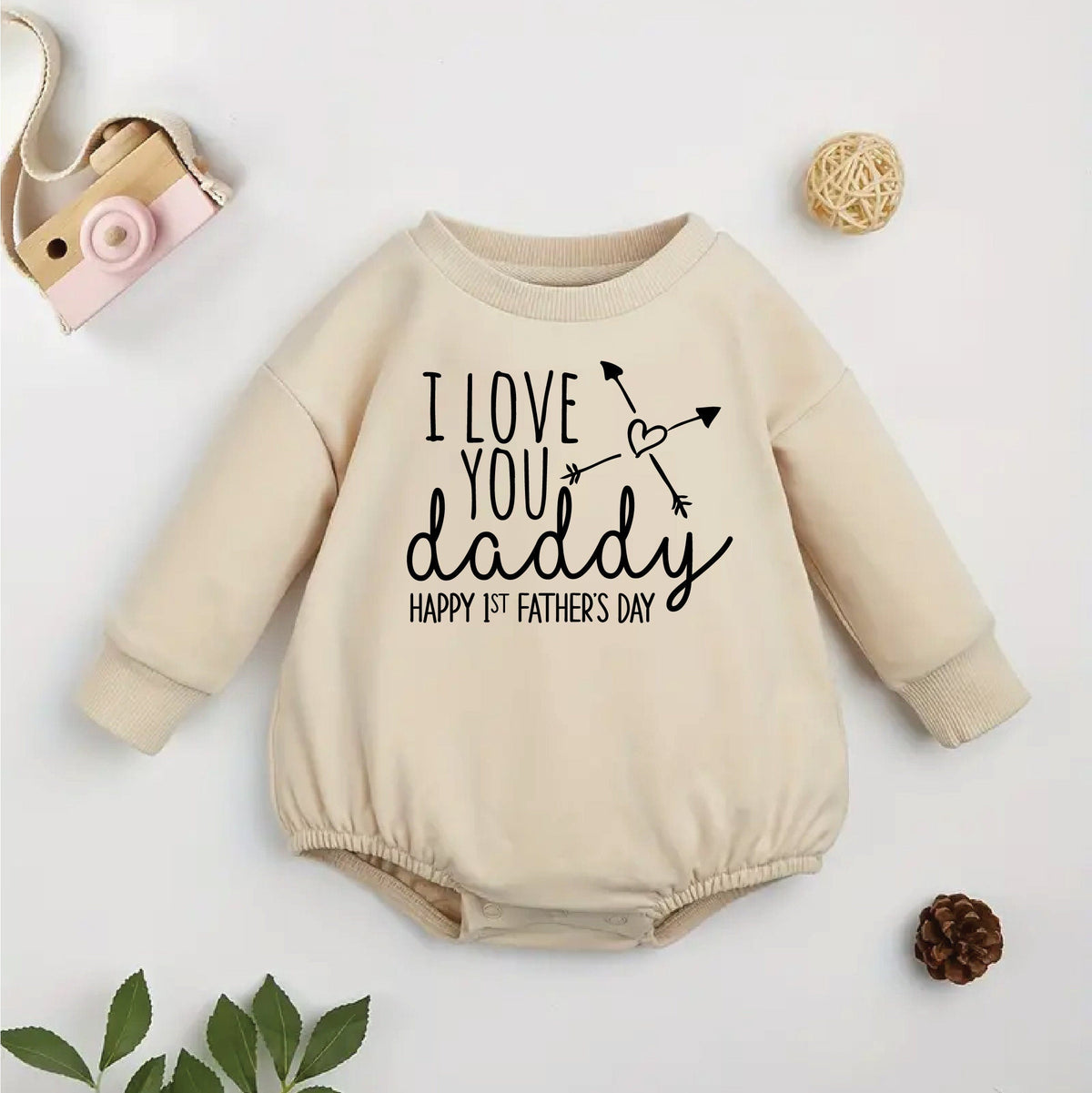 I Love You Daddy Happy 1st Father's Day, Father's Day Bodysuit, Father's Day Baby Outfit, First Fathers Day Baby Gift, Newborn Daddy Gift