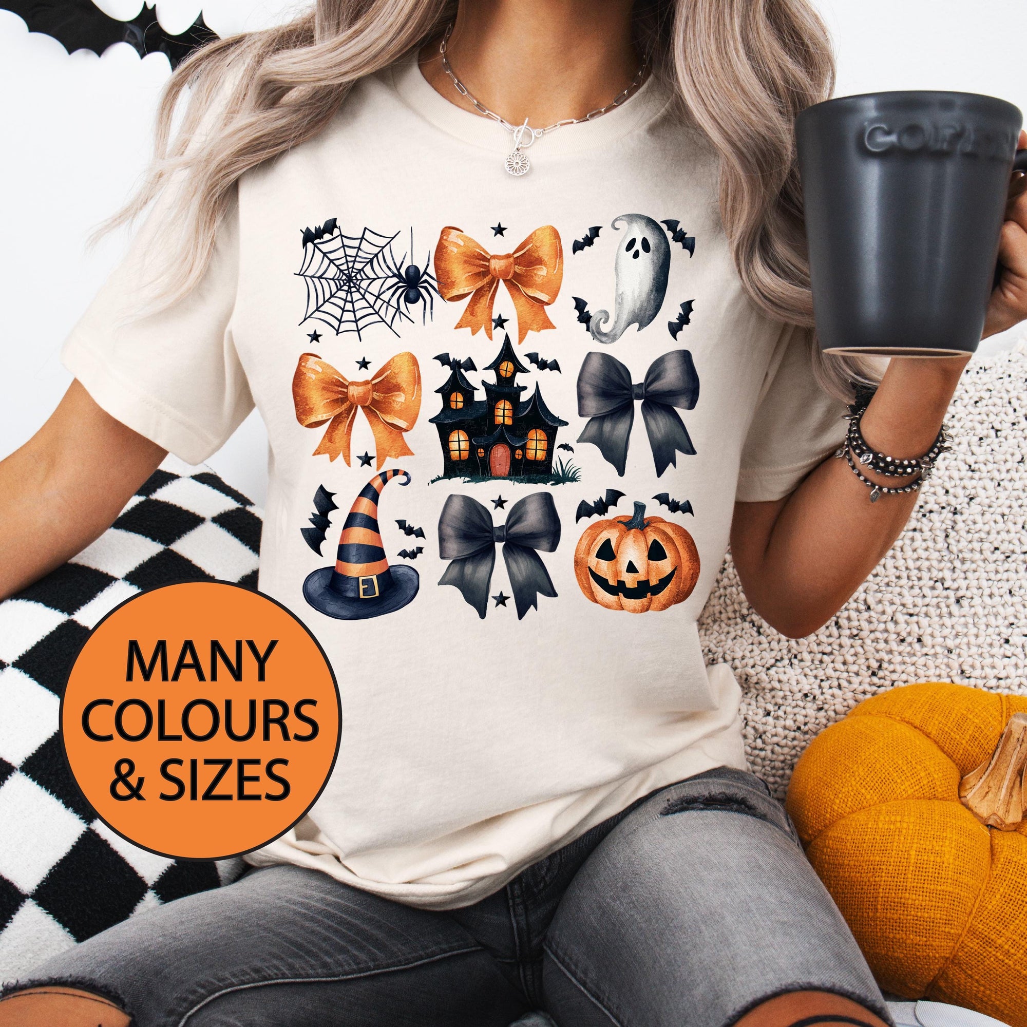 T-shirt, Halloween T-shirt, Witchy Things T-shirt, Vintage Witch T-shirt, Spooky T-shirt, Witch T-shirt, Sexy Witch, Haunted House, Bows