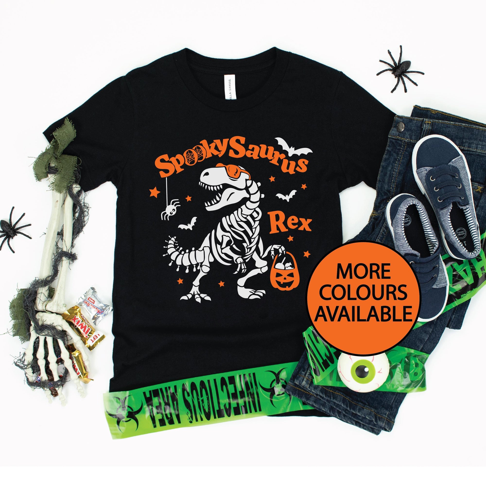 Spookysaurus Rex T-shirt, Spooky Saurus Rex T-shirt, Dinosaur T-shirt, Dinosaur Skeleton T-shirt, Halloween T-shirt, Funny T-Rex T-shirt