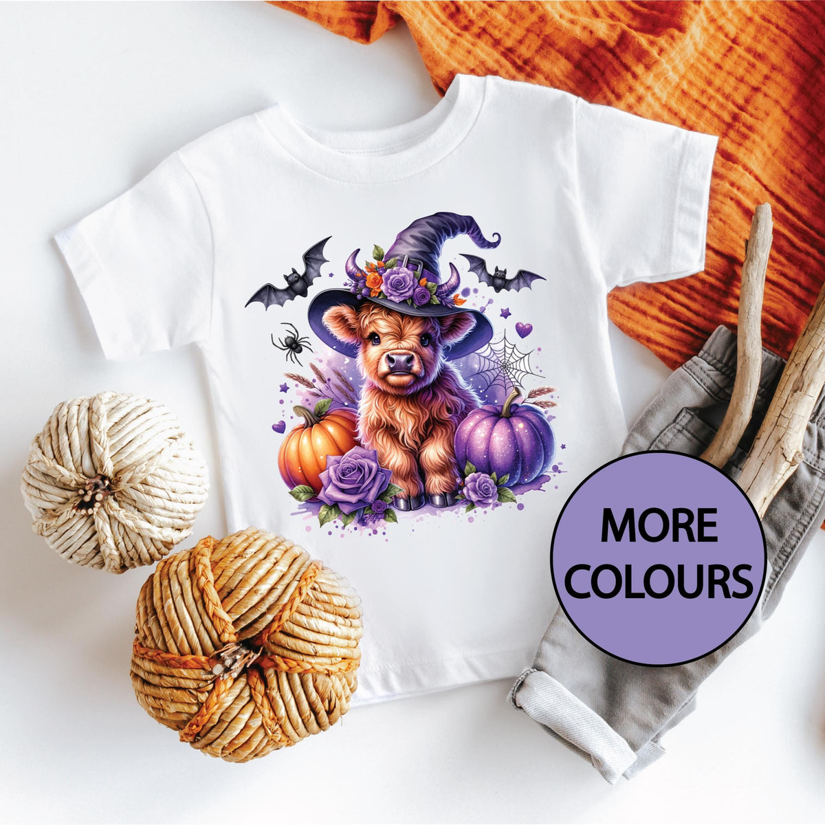 Highland Cow Halloween (MORE COLOURS &amp; STYLES)