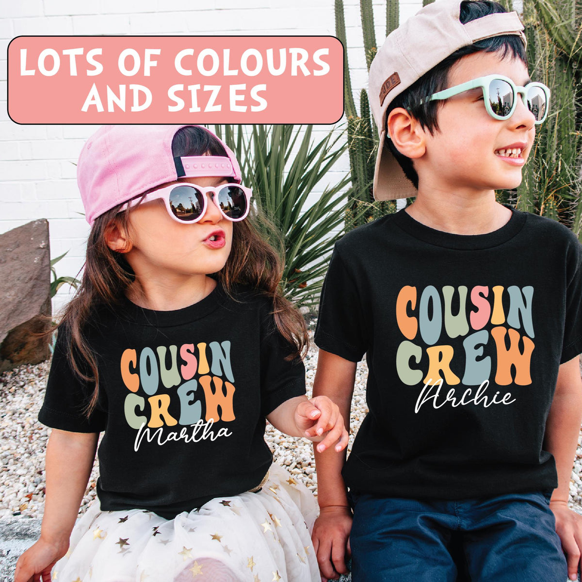 Cousin Crew With Name (MORE COLOURS &amp; STYLES)