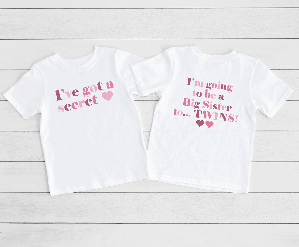 I&#39;ve Got A Secret Big Sister TWINS T-Shirt