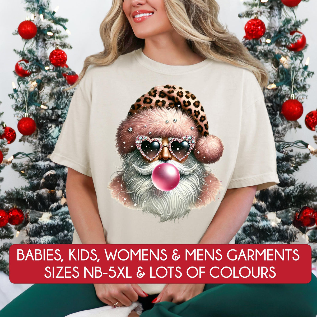 *MORE COLOURS AVAILABLE* Retro Santa T-Shirt