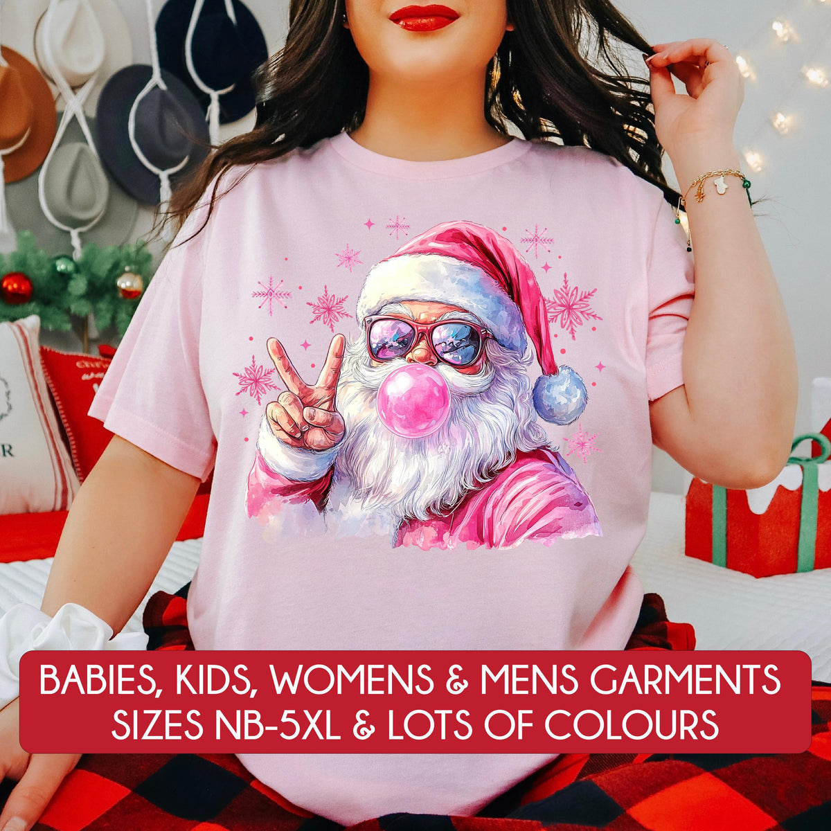 *MORE COLOURS AVAILABLE* Retro Santa T-Shirt