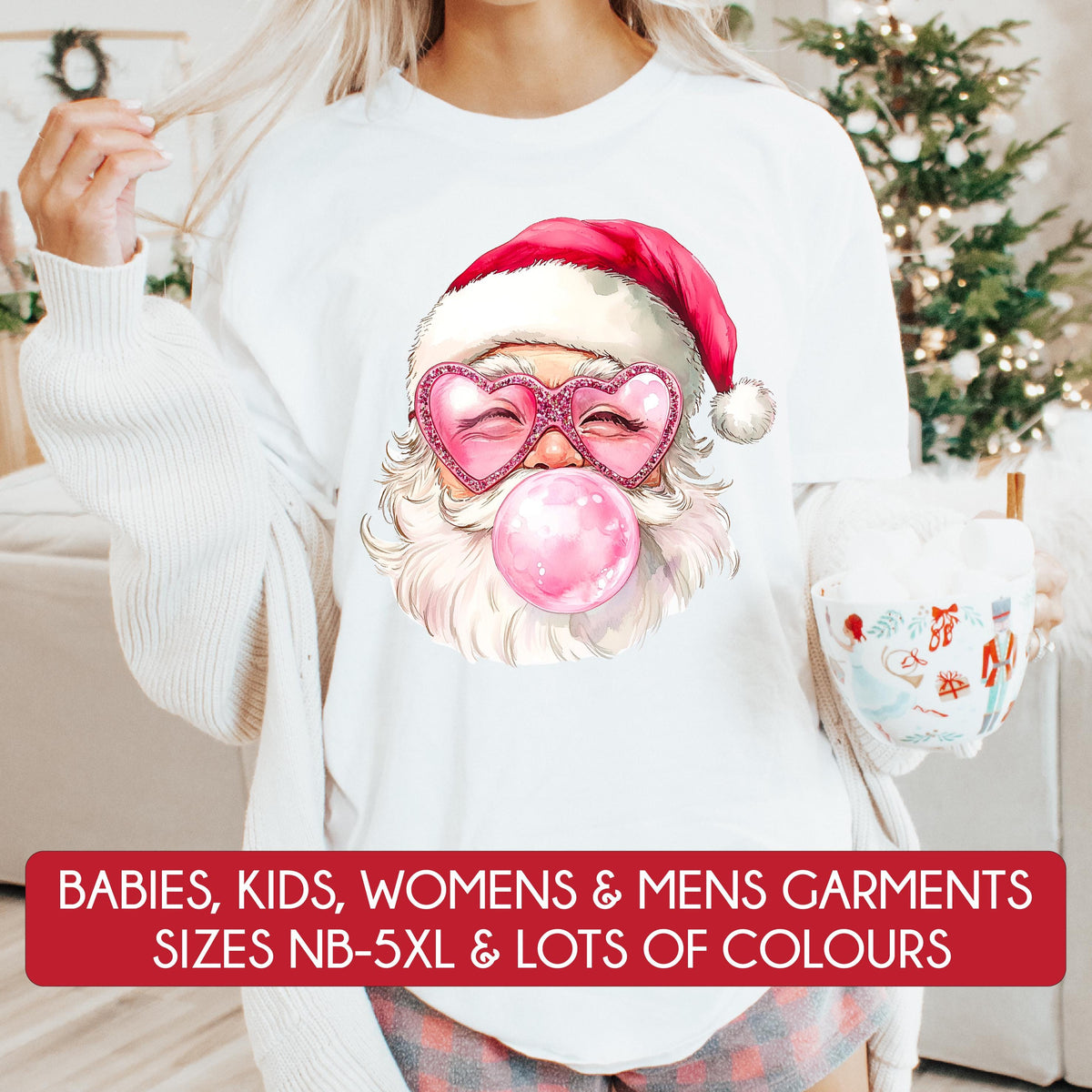 *MORE COLOURS AVAILABLE* Retro Santa T-Shirt