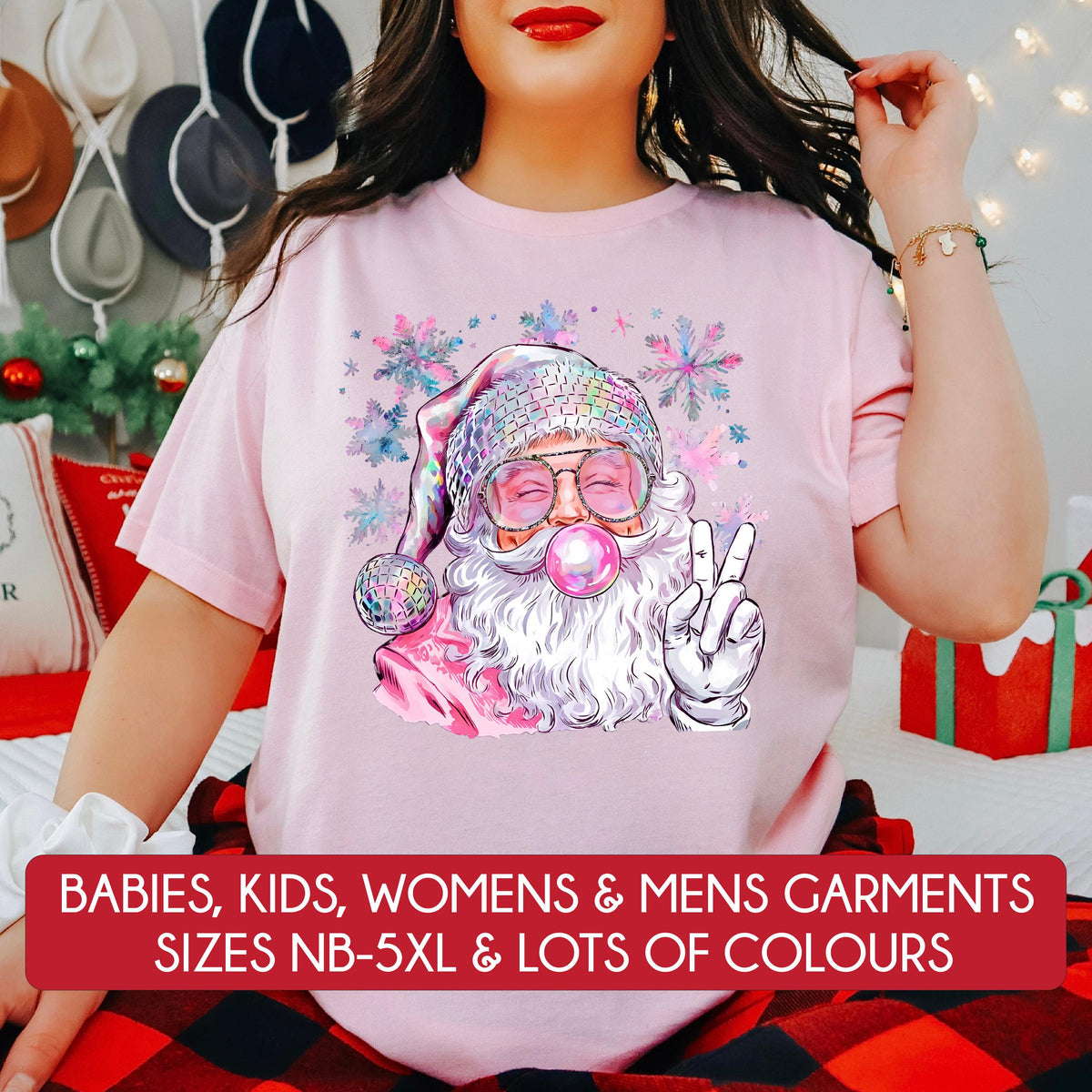 *MORE COLOURS AVAILABLE* Retro Santa T-Shirt