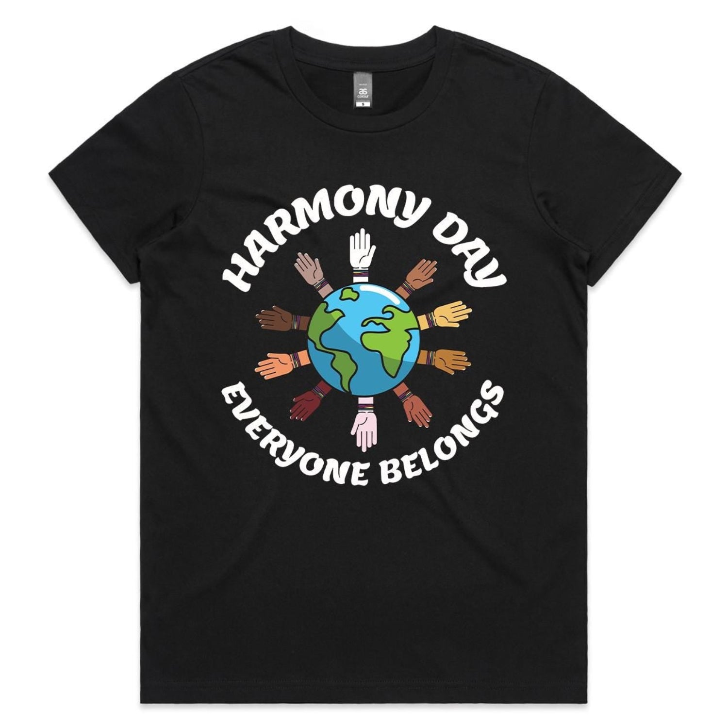 Harmony Day T-Shirt, Harmony Day - 21st March, Orange Harmony Day T-Shirt, Everyone Belongs, School T-Shirt, Babies, Kids, Womens And Mens