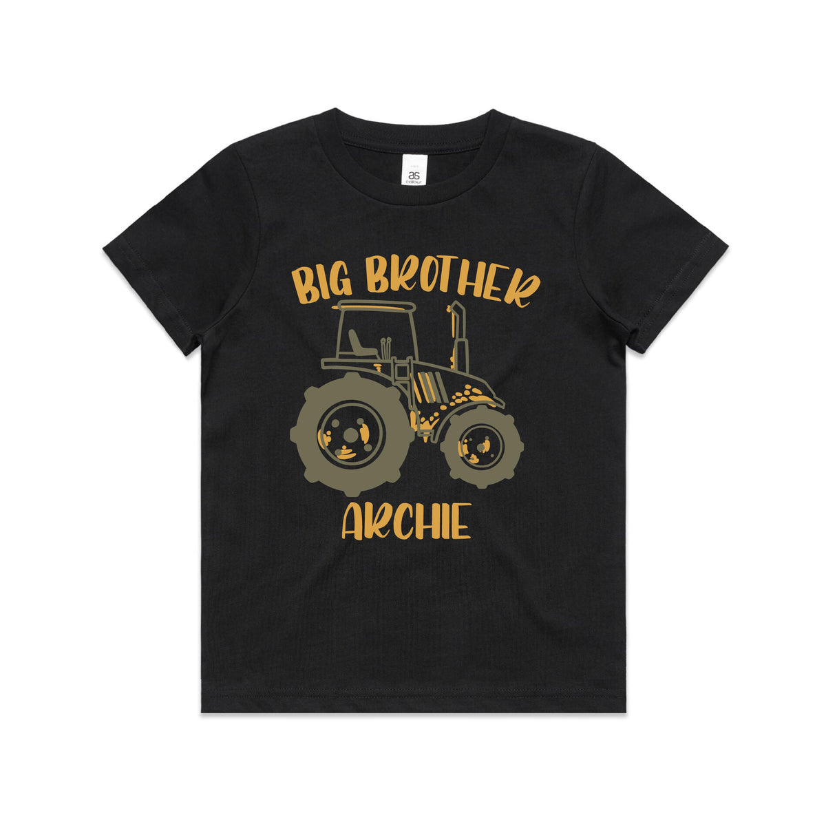 Personalised Big Brother T-Shirt, Big Brother Tractor T-Shirt, Lots of Sizes &amp; Colours, Promoted To Big Brother, New Arrival On The Farm