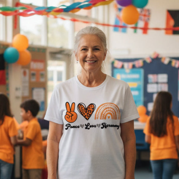 Harmony Day T-Shirt, Harmony Day - 21st March, Orange Harmony Day T-Shirt, Everyone Belongs, School T-Shirt, Babies, Kids, Womens And Mens