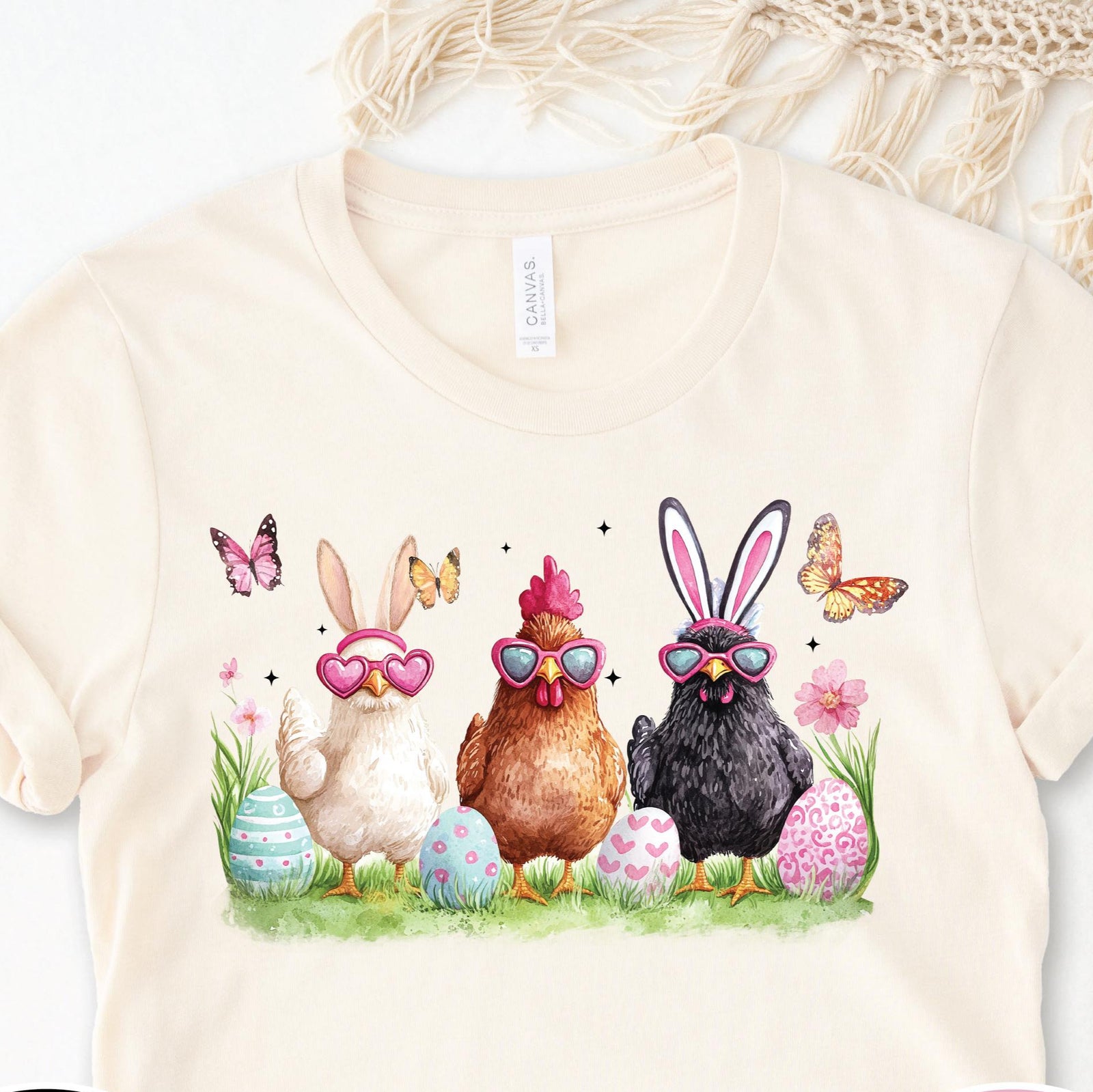 Easter Chickens T-Shirt, Easter Bunny Chickens T-Shirt, Easter Gift, Easter T-Shirt, Funny Easter T-Shirt, Easter Egg Hunt T-Shirt