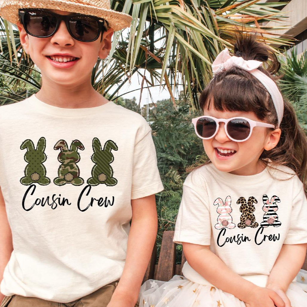 Cousin Crew T-Shirt, Easter T-Shirt, Easter Cousin Crew T-Shirt, Easter Bunny T-Shirt, Leopard Bunny T-Shirt, Cousins Easter Gift