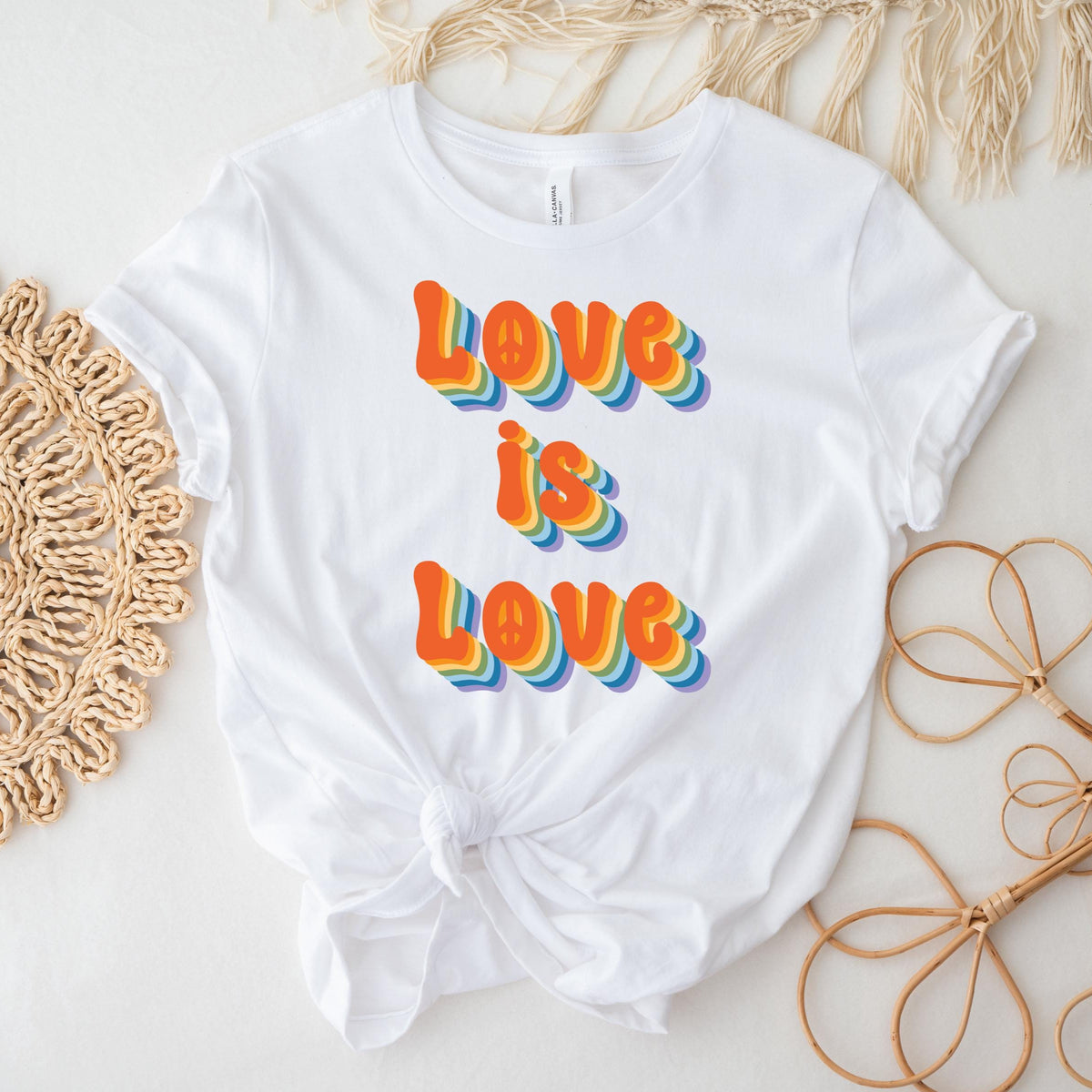 Rainbow Pride T-Shirt, Rainbow T-Shirt, Pride T-Shirt, LGBTQ+ T-Shirt, Pride Celebration T-Shirt, Love Is Love T-Shirt, Gay Pride T-Shirt