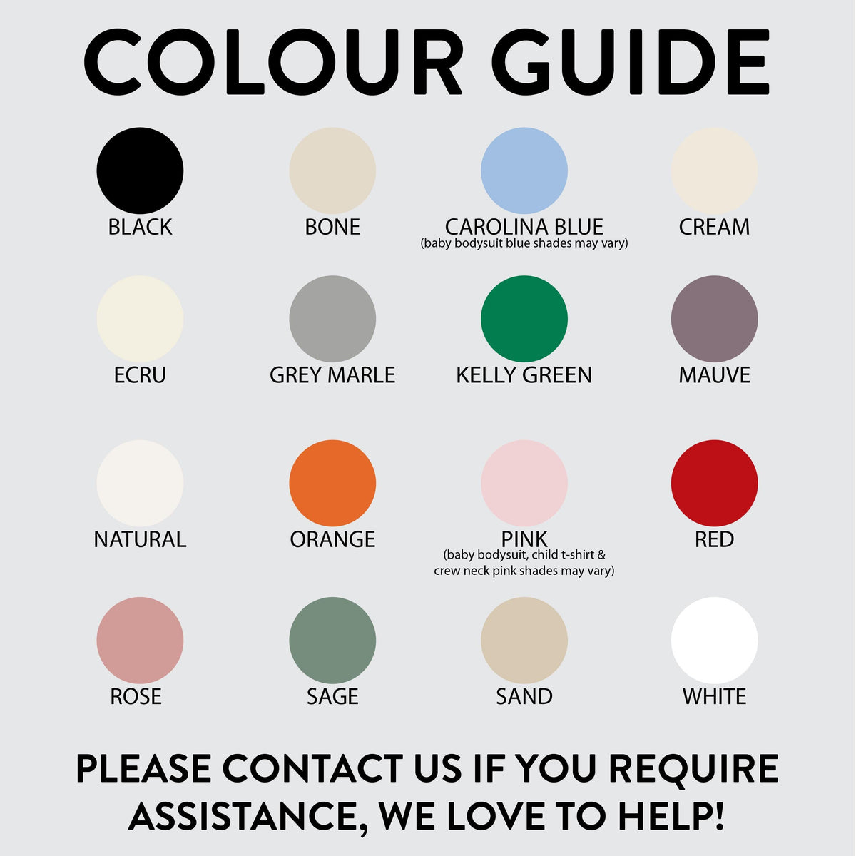the color guide for a wedding dress