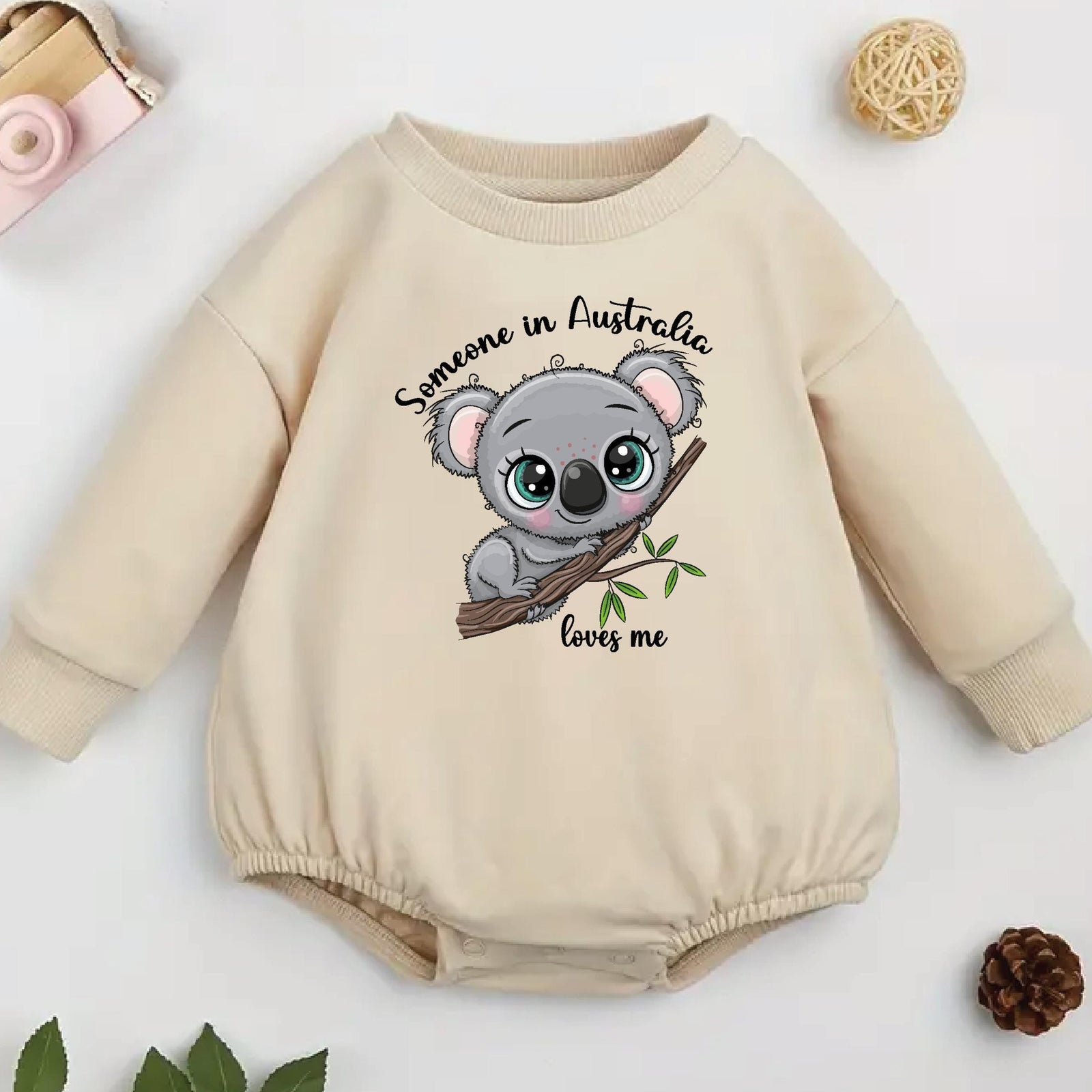 Someone In Australia Loves Me, Australia Baby Gift, Australiana Gift, Koala Baby Gift, Aussie Overseas Gift, Newborn Baby Gift, Baby Shower
