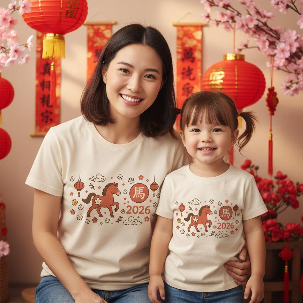 Year Of The Horse T-Shirt Or Bodysuit, More Colours, Chinese New Year Celebrations