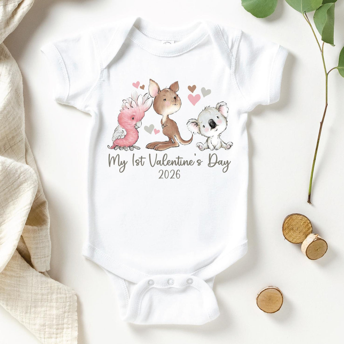 My 1st Valentine's Day With Custom Year (MORE COLOURS &amp; STYLES)