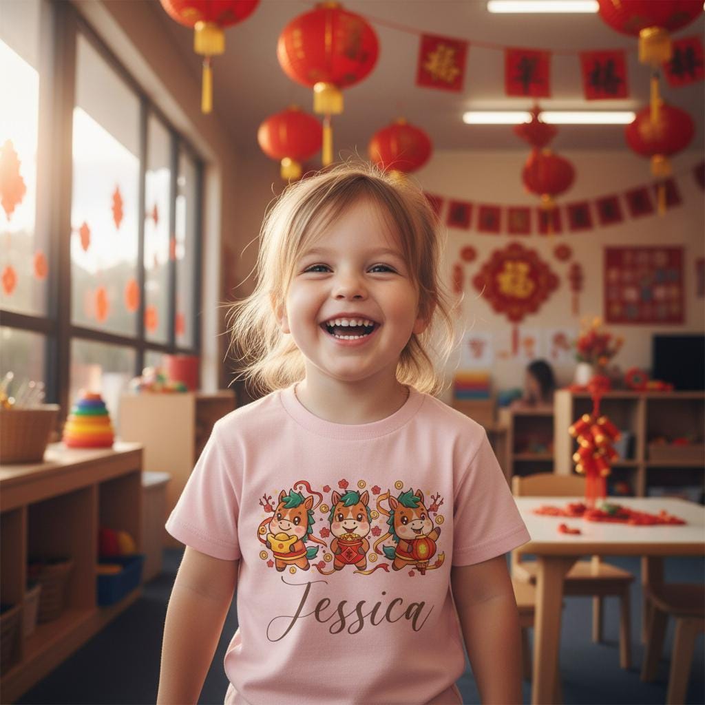 Custom Year Of The Horse T-Shirt Or Bodysuit, More Colours, Chinese New Year Celebrations