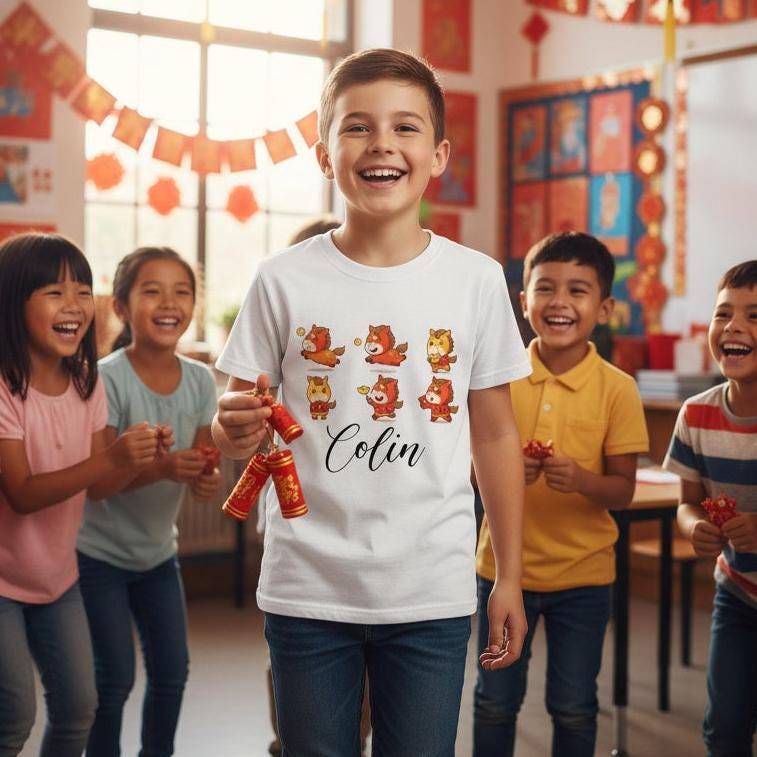 Year Of The Horse T-Shirt Or Bodysuit, More Colours, Chinese New Year Celebrations