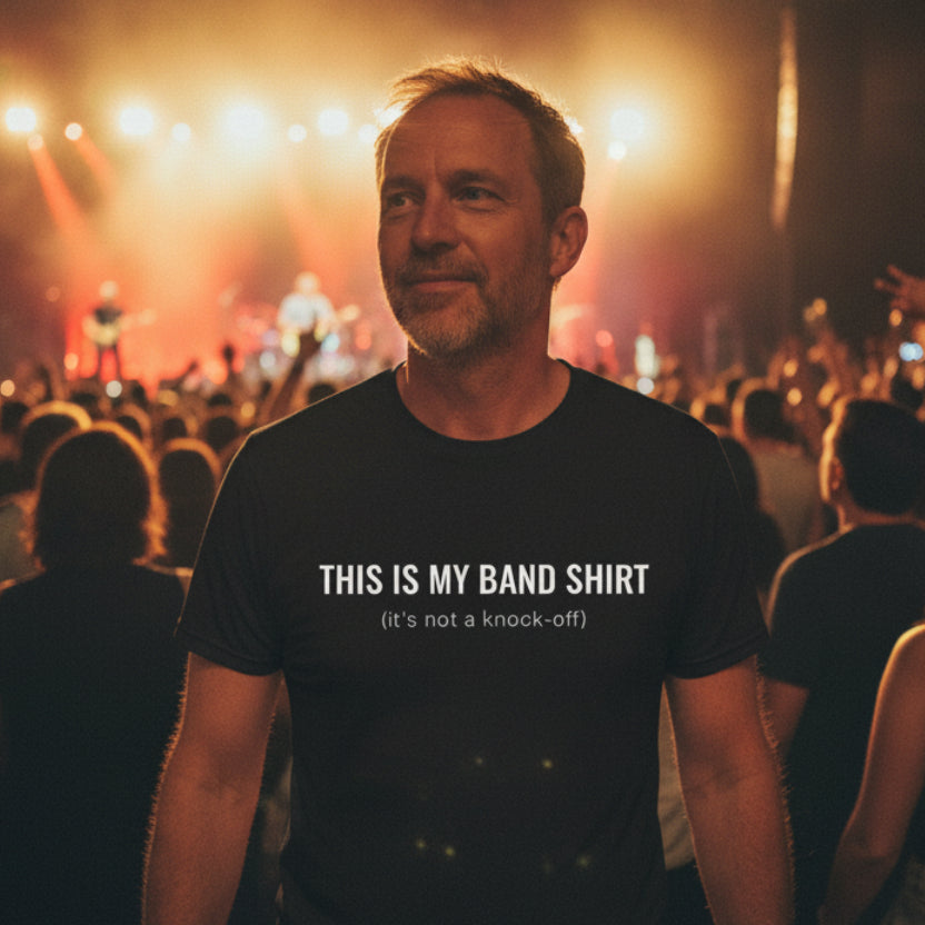 This Is My Band Shirt (It's not a knock-off), Funny Concert Tour Tee, Merchandise T-Shirt, Lots of Colours & Sizes