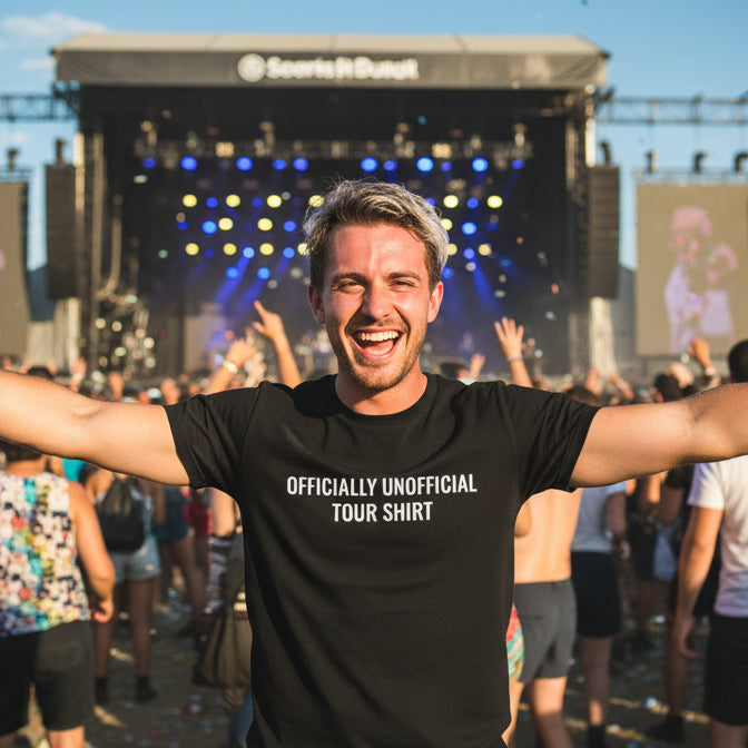 Officially Unofficial Tour Shirt, Funny Concert Tour Tee, Merchandise T-Shirt, Lots of Colours & Sizes