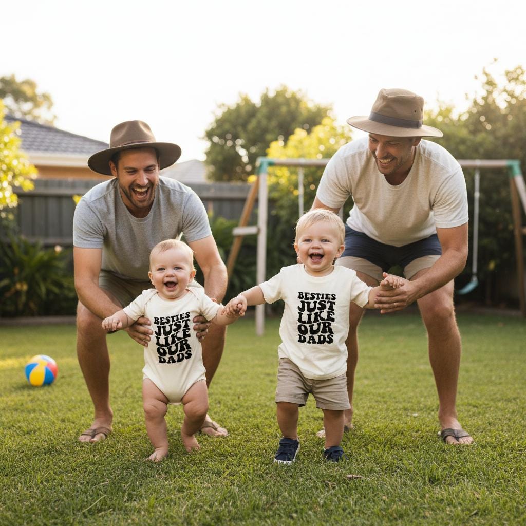 Best Friends T-Shirt Or Bodysuit, More Colours, Besties Just Like Our Dads, Best Friend Arriving