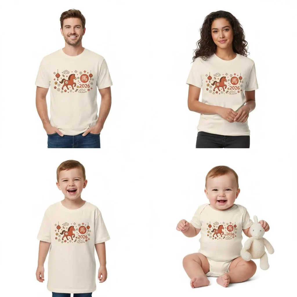 Year Of The Horse T-Shirt Or Bodysuit, More Colours, Chinese New Year Celebrations